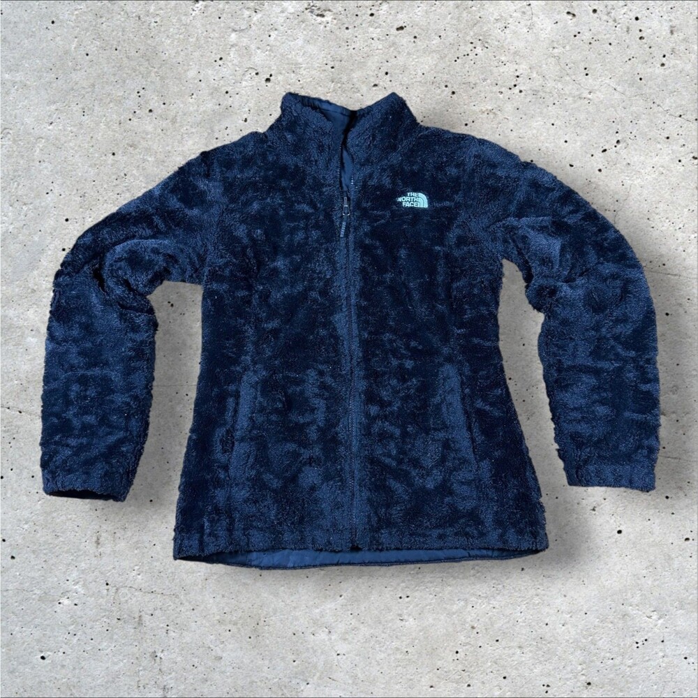 The North Face Mossbud Swirl Reversible Jacket Womens S Black Fleece Quilted